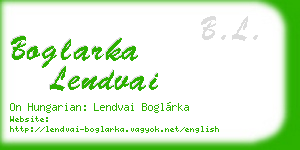 boglarka lendvai business card